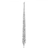 Ramură Decorativă de Crăciun, Chiparos, Alb, 40.5 cm, Glitter