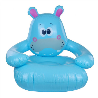 Scaun gonflabil pentru copii, 78x70x66 cm, model hipopotam foto
