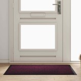 VidaXL Covoraș de intrare Bordo 80 x 120 cm Țesătură Teddy 42013448