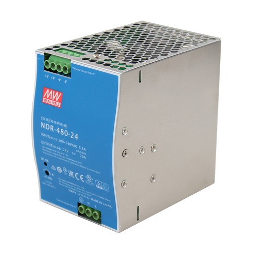 Sursa de alimentare in comutatie, 24V / 20A, sina DIN - MEAN WELL NDR-480-24