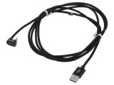 Cablu USB-C la USB-C unghi 2m negru 60W 3A