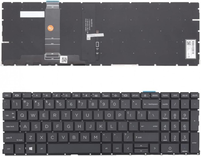 Tastatura Laptop, HP, ProBook 450 G9, 455 G9, M21742-001, M21740-001, cu iluminare, layout US