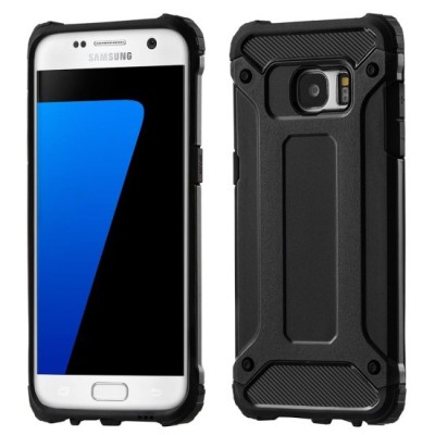 Husa pentru Samsung Galaxy S7 Edge - Techsuit Hybrid Armor - Black foto