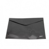 Mapa plastic tip plic cu capsa A4 Negru DACO