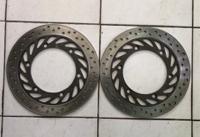 Set discuri frana fata 4,5-4,6mm Honda VFR750F CB500 CBF600 NT650V 700V foto