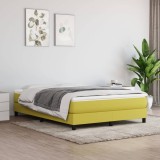 VidaXL Cadru de pat box spring, verde, 140x190 cm, textil