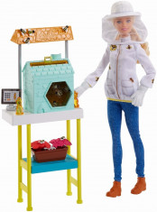 Set Barbie Papusa cu mobilier pentru fermier apicultor foto