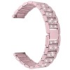 Curea otel, compatibila Samsung Galaxy Watch Active 2, telescoape Quick Release, Pink Rose Diaomond, Very Dream