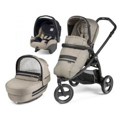 Carucior 3 in 1 Peg Perego Book Scout Matt Black Luxe Ecru