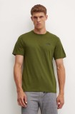 The North Face tricou M S/S Simple Dome Tee barbati, culoarea verde, cu imprimeu, NF0A87NGPIB1