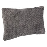 Perna decorativa, Zola, pofoasa, dreptunghiulara, 54x35 cm, gri