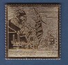 ✅ Gambia 2005,Papa Ioan Paul II, timbru din foita aur/embosat, Mi. 5572/9 Euro, semnate artist Irio Ottavio Fantini , MNH, Nestampilat