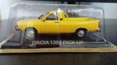 macheta dacia 1304 pick-up - masini de legenda romania - dea ro, sc. 1/43, noua. foto