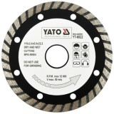 Yato YT-6022 - Disc diamantat de taiere continuu 115x22.2x2.4 mm taiere umeda si uscata