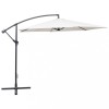 VidaXL Umbrelă de soare de grădină &icirc;n consolă, alb nisipiu, 3 m 42202