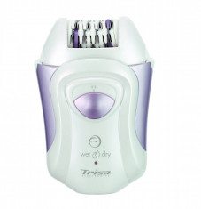 Epilator Trisa Wet &amp;amp; Dry 1711.88 2 viteze 28 pensete Alb Mov foto