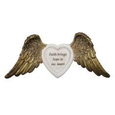 Decoratiune perete polirasina Aripi Inger 24x2x10 cm