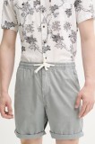 Superdry pantaloni scurti din bumbac barbati, culoarea gri, M7110479A-05Q