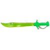 Sabie de jucarie IdeallStore&reg;, Eye Sight, plastic, LED, sunete, 60 cm, verde