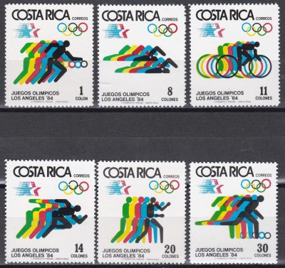 Costa Rica 1984 - Jocurile Olimpice - Los Angeles, MNH foto