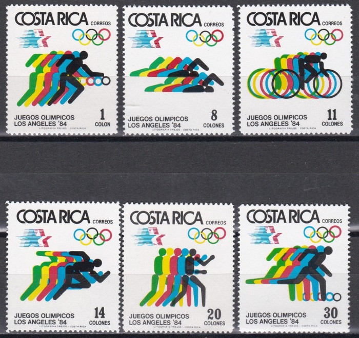Costa Rica 1984 - Jocurile Olimpice - Los Angeles, MNH