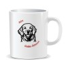 Cana personalizata cu mesaje pentru iubitorii de caini, Ador golden retriever