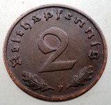 2.874 GERMANIA 2 REICHSPFENNIG 1938 F, Europa, Bronz