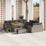 VidaXL Set de canapele pentru grădină 13 pcs Gri 100 x 100 x 71 cm