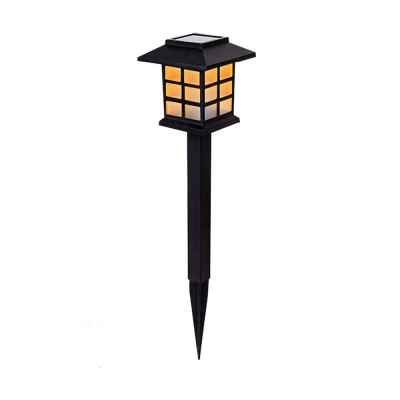 Lamp&amp;Auml; solar&amp;Auml; led pentru gr&amp;Auml;din&amp;Auml;, tip felinar, iluminare decorativ&amp;Auml;, ro&amp;Egrave;u, ip65, 380 mm foto