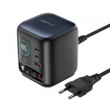 Incarcator Statie Cu Cablu USB-C Acefast Z10, 100W, 1 x USB-A - 2 x USB-C, Negru