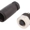 Conector M12 mamă drept, cod A