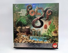 board game vintage POLYP anii 1980 Germania joc de societate lb. germana, engleza si franceza