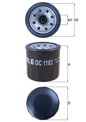 MAHLE OC 1183 Filtru ulei