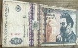 BNKRO001 Romania bancnota 500 lei 1992