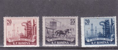 ROMANIA 1957 - CENTENARUL INDUSTRIEI PETROLIERE ROMANE, MNH - LP 442 foto
