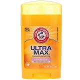 Antiperspirant, Arm &amp;amp; Hammer, UltraMax, Powder Fresh, cu Bicarbonat de Sodiu, 28.3 gr