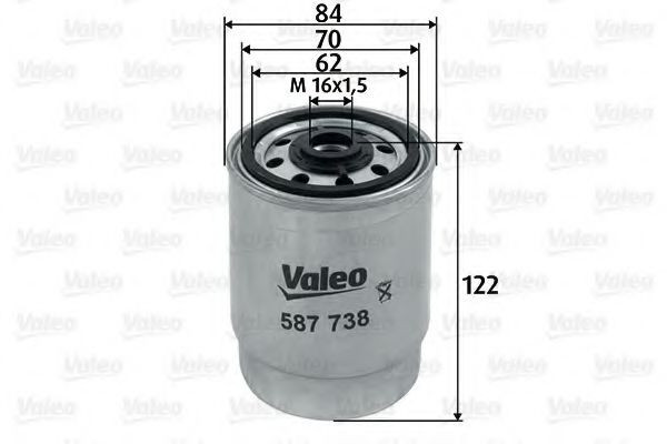 Filtru combustibil VOLVO S60 I (2000 - 2010) VALEO 587738