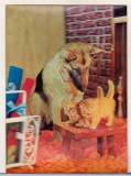 Bnk cp Carte postala 3D - Caine cu pisoi - Elvetia SSP-103, Circulata, Printata