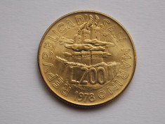 200 LIRE 1978 SAN MARINO-UNC foto