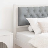 VidaXL Tăblie cap Altele Alb și gri deschis 90 cm Lemn masiv de pin 879033
