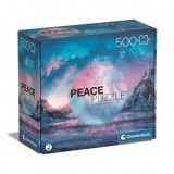 Puzzle Clementoni Munte: Lumina Albastra 500 piese