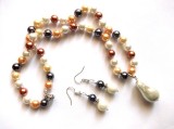 set colier si cercei cu perle mallorca 44687