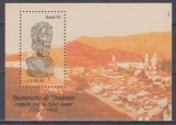 BRAZILIA 1992 BICENTENARUL EROULUI NATIONAL TIRADENTES/ SILVA XAVIER BLOC MNH, Nestampilat