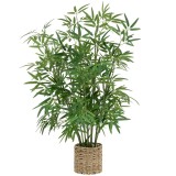 Bambus artificial Atmosphera cu ghiveci din material natural, 100 cm, verde Household NewTrend