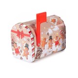 Cutie postala decor Craciun metal multicolor UI 13 x 8 x 9,5 H