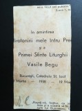 Vasile Begu, Catedrala Sf. Iosif Bucuresti romano catolic, document interbelic