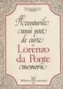 Aventurile unui poet de curte. Memorii (Lorenzo da Ponte)