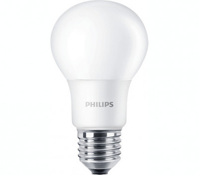 Bec LED Philips E27 A60 7.5W (60W) 806lm lumina rece 6500K 929001304832 foto