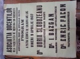 AFIS 1937 : FACULTATEA DE MEDICINA , ASOCIATIA DOCENTILOR, COLOCVII