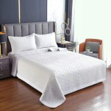 Cumpara ieftin Set Cuvertura Pat din Satin, Alb - LIM164